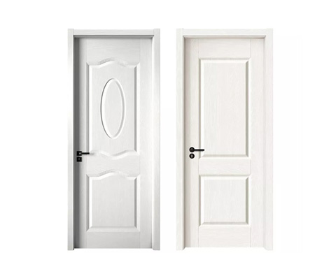 Folheado branco à prova d'água estilo americano sólido interior portas de madeira para o quarto